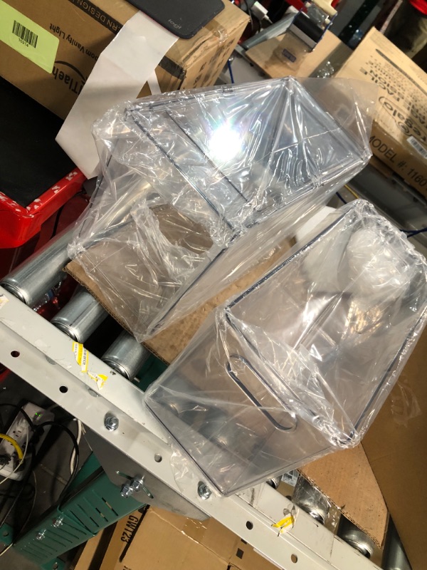 Photo 1 of *NEW* YouLike 2pack XLarge Clear Pull-Out Bin Stackable Refrigerator Organizer 