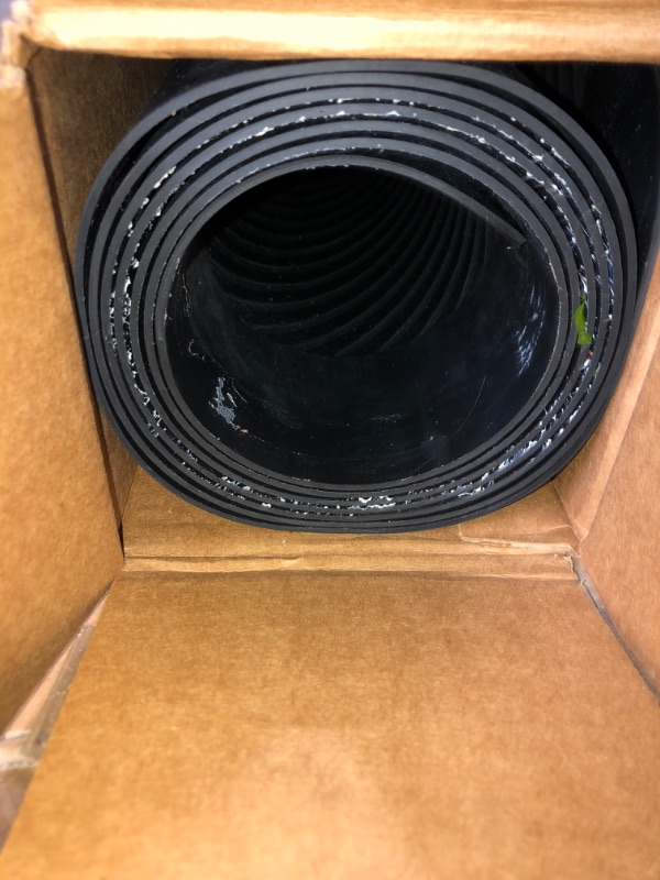 Photo 1 of **USED**CLIMATEX Indoor/Outdoor Rubber Runner Mat, Door Mat for Floor Protection, 27" x 8', Black (9A-110-27C-8)