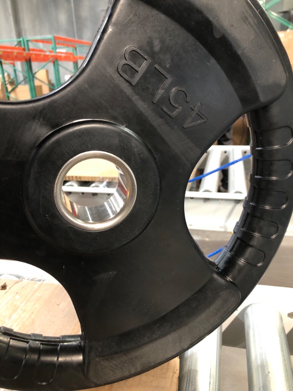 Photo 1 of BalanceFrom Rubber Coated 2-Inch Olympic Grip Plate