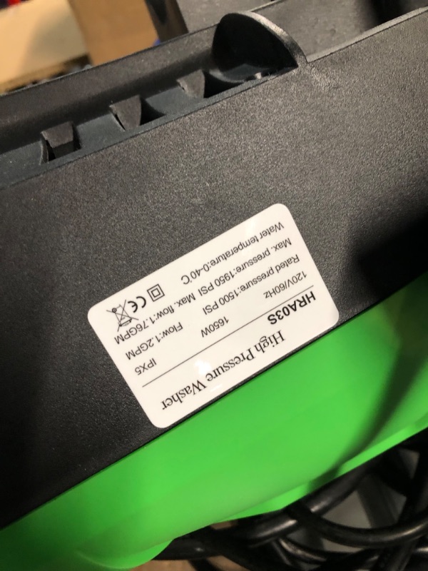 Photo 3 of Fancyall 1950 Max PSI Electric Pressure Washer ,1.9 GPM High Power Washer with 4 Adjustable Nozzles,Cleans Cars/Fences/Patios Pressure Washer(Upgrade?
