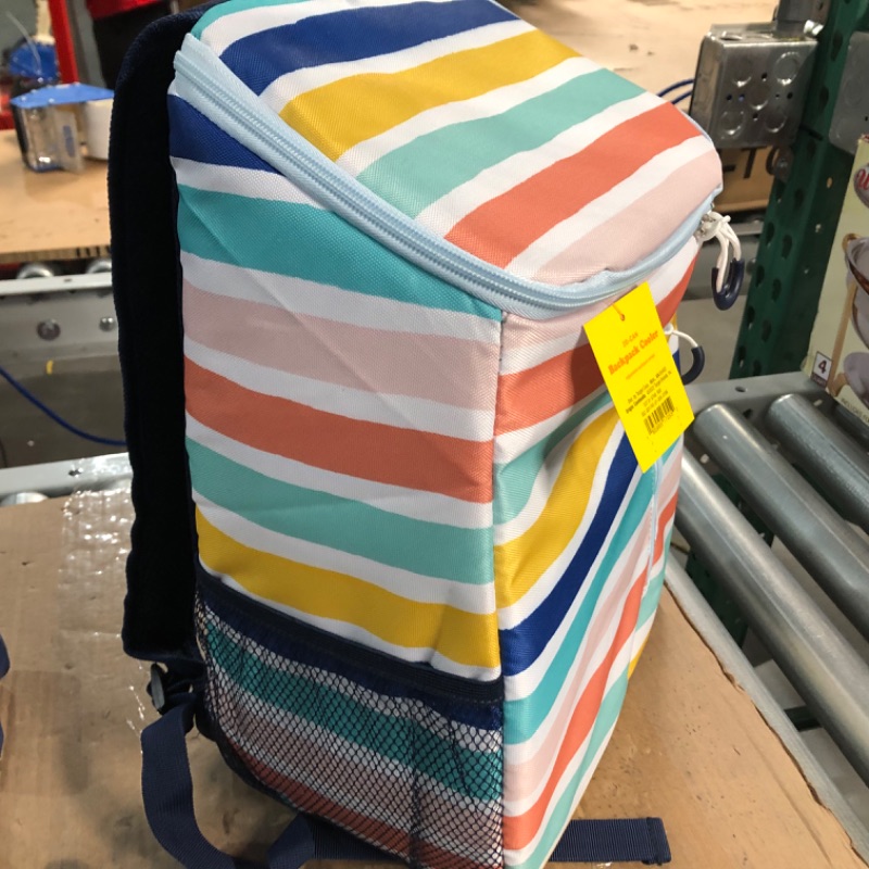 Photo 2 of 7.5qt Backpack Coolers Stripe - Sun Squad