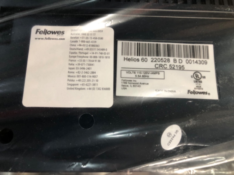 Photo 3 of Fellowes Thermal Binding Machine, Helios 60, Platinum/Graphite (5219501)