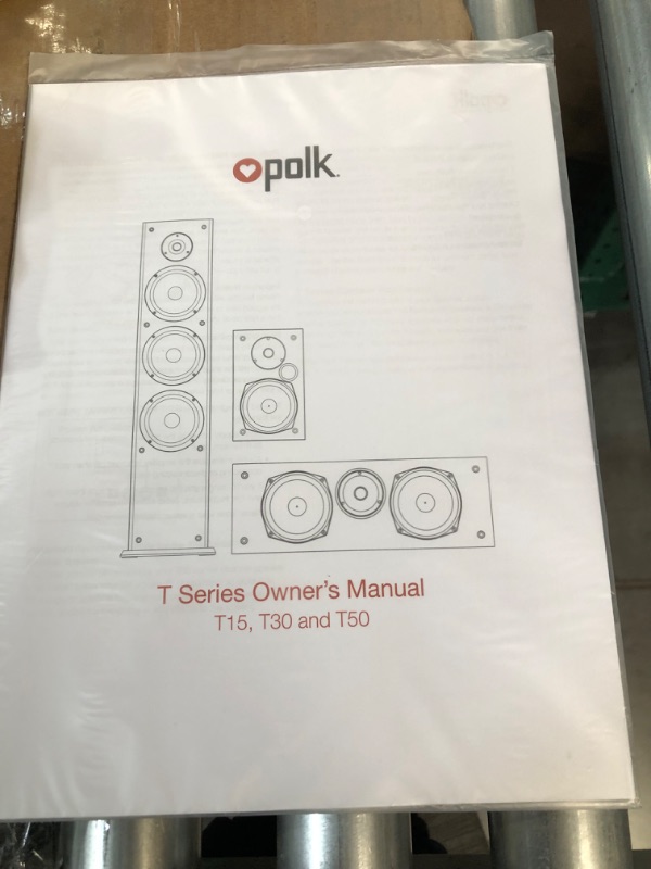 Photo 1 of Polk Audio T15 Bookshelf Speakers Pair Black