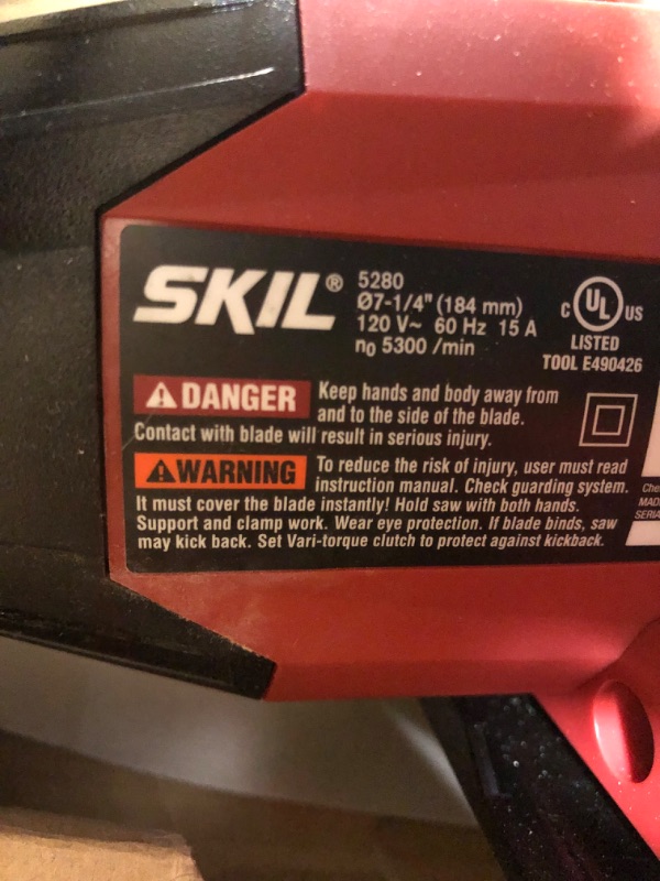 Photo 5 of *Used* Skil 5280-01 15 Amp 7-1/4-Inch Circular Saw