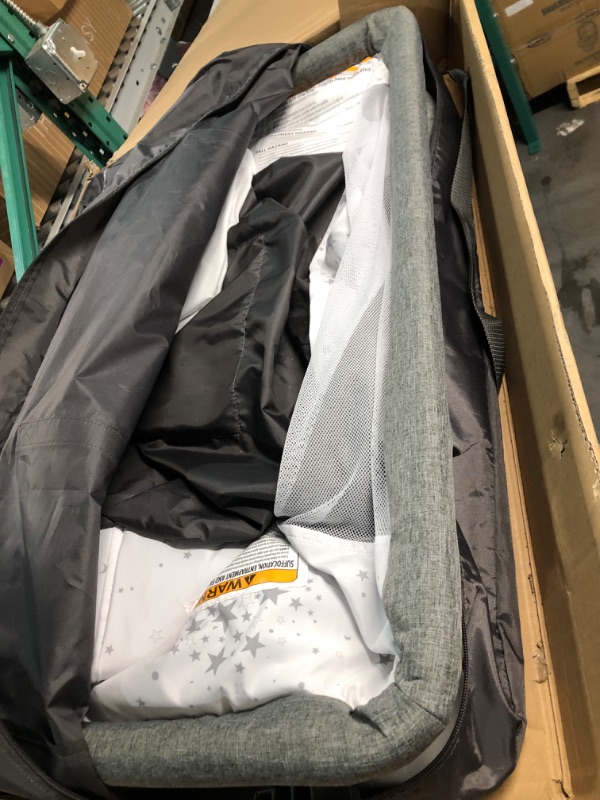 Photo 1 of Dream On Me Skylar Bassinet and Beside Sleeper, JPMA Certified, Carry Bag Included, Grey 35"L x 22.25"W x 30"H