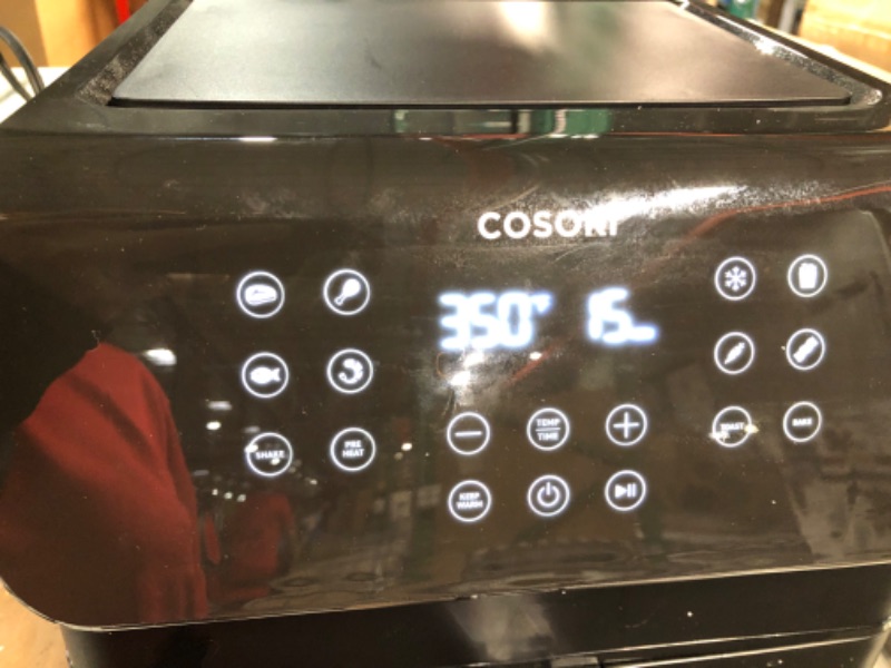 Photo 4 of *Used* COSORI Pro II Air Fryer Oven Combo, 5.8QT Max Xl Large Cooker with 12 One-Touch Savable Custom Functions, BLACK