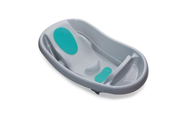 Photo 1 of *See Notes* Summer Infant Comfy Clean Deluxe Newborn to Toddler Baby Bathtub (Gray)