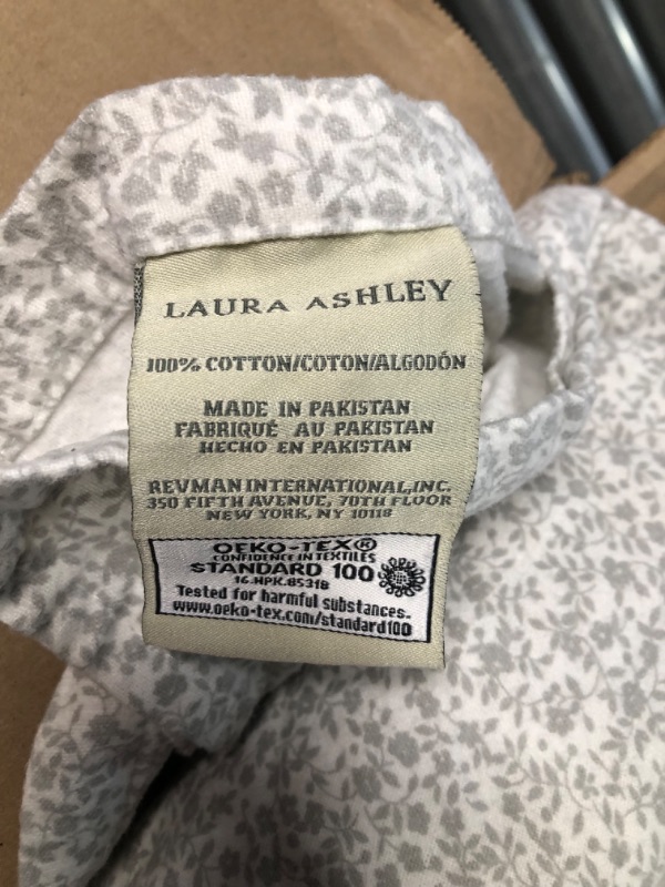 Photo 1 of [USED] 4-Piece Enchantment Grey Floral King Sheet Set