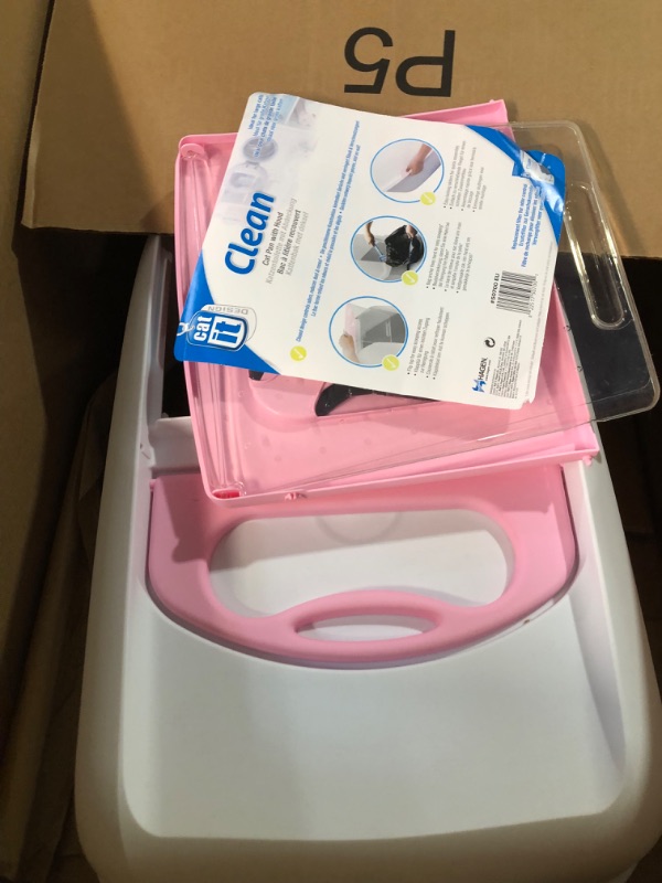 Photo 2 of [MISSING] Catit Hooded Cat Litter Boxes Large Box Pink & White