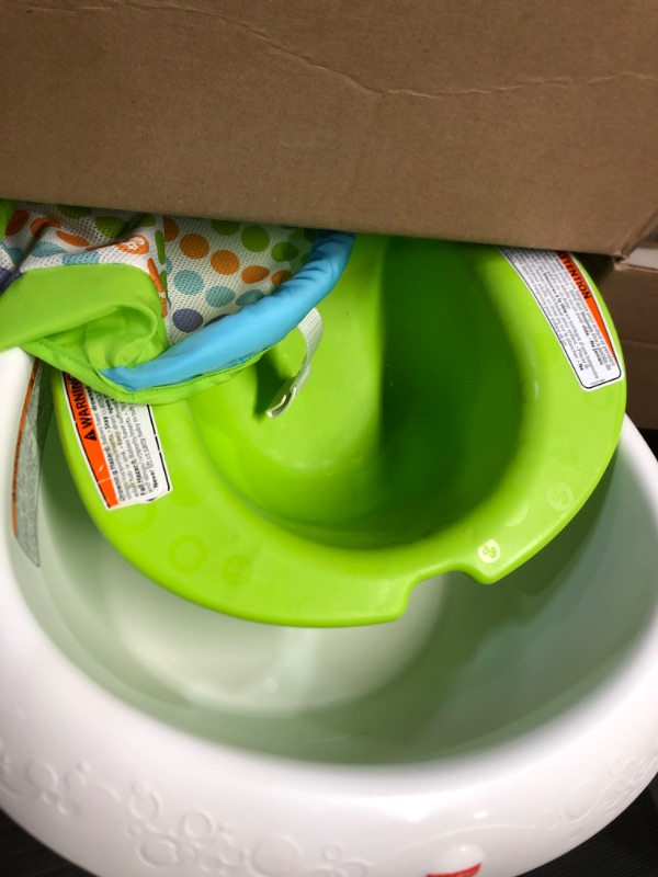 Photo 2 of **SEE NOTES**
Fisher-Price Baby Bathtub, 4-in-1 Newborn to Toddler Tub with Infant Seat Bath Toys and Sling ‘n Seat Tub, Green 