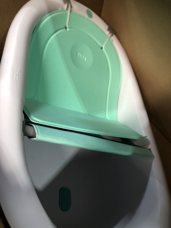 Photo 2 of 4-in-1 Grow-with-Me Bath Tub by Frida Baby Transforms Infant Bathtub to Toddler Bath Seat with Backrest for Assisted Sitting in Tub