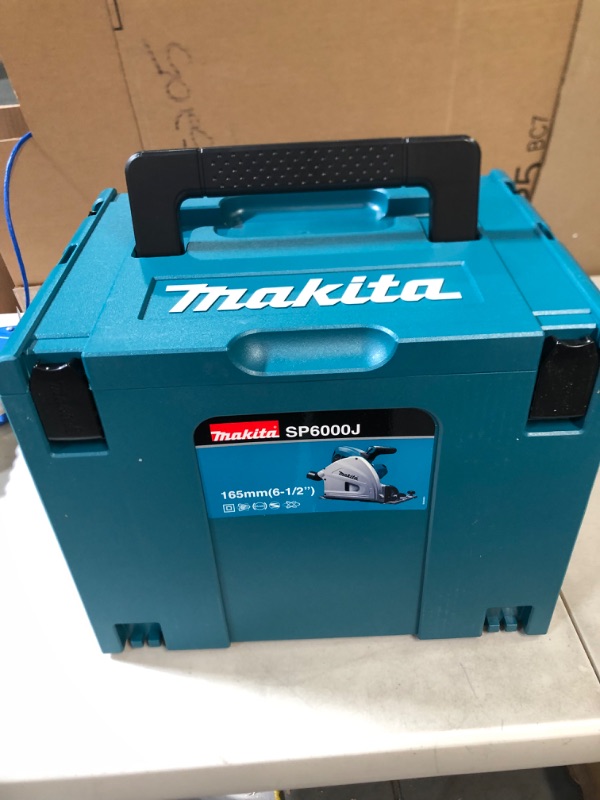 Photo 2 of **FOR PARTS**NO GUIDE RAIL**Makita SP6000J1 6-1/2" Plunge Circular Saw Kit, with Stackable Tool case