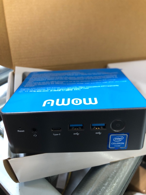 Photo 3 of AWOW Mini PC,Intel Celeron J4125 Mini Desktop Computer Windows 11 Pro, 8GB RAM 128GB M.2 SSD Micro Computer Tower Support 4K UHD, Dual WiFi, HDMI, BT 4.2