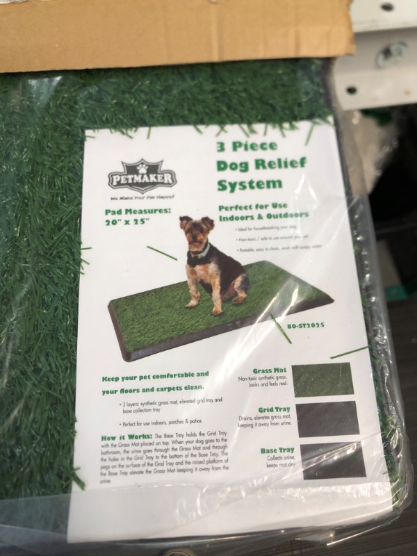 Photo 3 of *USED/SEE NOTES* Artificial Grass Puppy Pee Pad for Dogs and Small Pets - 20x25 