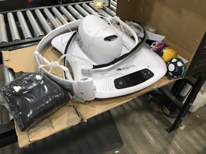 Photo 1 of 4moms mamaRoo 4 Multi-Motion Baby Swing + Safety Strap Fastener, Bluetooth Baby Swing with 5 Unique Motions, Nylon Fabric, Black