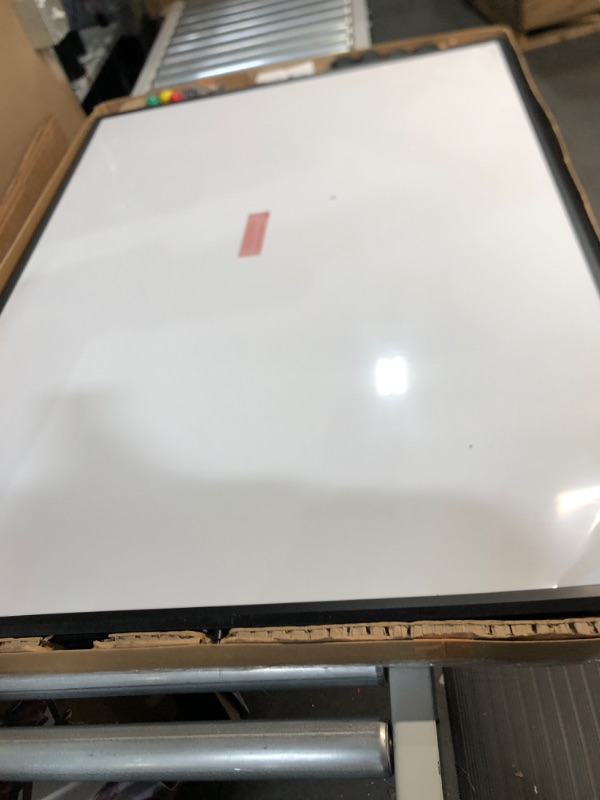 Photo 3 of DAMAGED INNOVART Mobile Whiteboard 48” x 36”, 360° Reversible Double Sided 