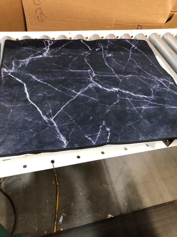 Photo 2 of Black Marble Desk Mat 24" X 21" 