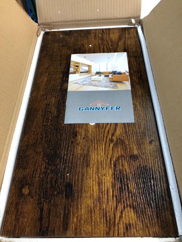 Photo 1 of Gannyfer Small Table - Side End Table for Samll Spaces, Skinny Bedside Table with Magazine Holder, Slim End Tables Nightstand Bedroom, Industrial Rustic Mini Thin Side Table(Retro Brown) 2-Tier Rustic Brown