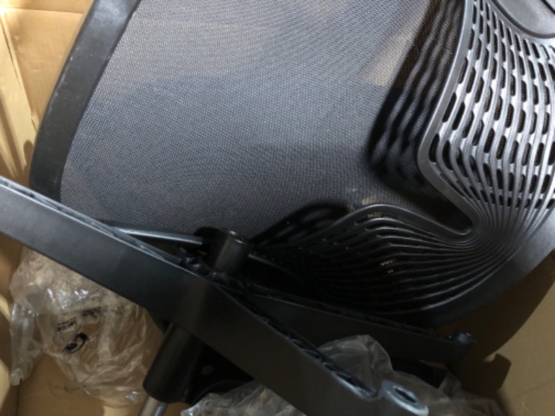 Photo 3 of * USED * Ergonomic Desk Chair Mesh Home Office Chair with Flip Up Armrests Mid Back Computer Chair Lumbar Support Adjustable Swivel Task Chair, Black Black Modern