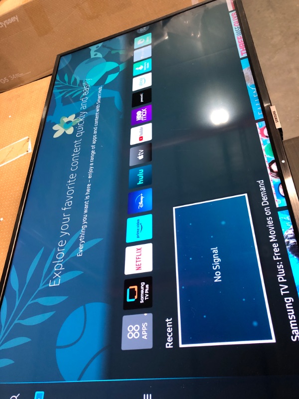 Photo 2 of SAMSUNG 32-Inch Class QLED Q60A Series - 4K UHD Dual LED Quantum HDR Smart TV with Alexa Built-in (QN32Q60AAFXZA, 2021 Model) 32 in TV Only