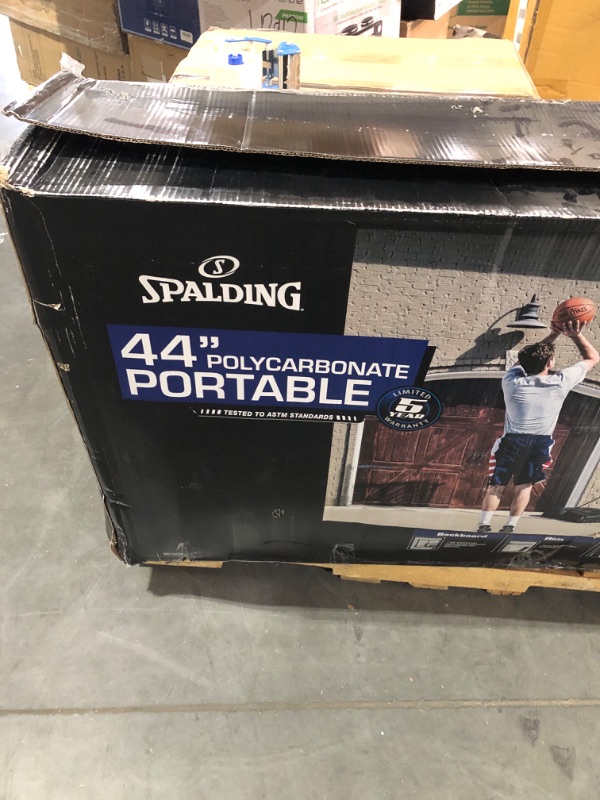 Photo 4 of *SEE NOTES**
Spalding 44&#34; Polycarbonate Portable Basketball Hoop