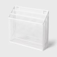 Photo 1 of Mesh Hanging File Sorter with Keyholes White 