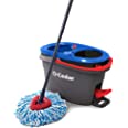Photo 1 of * USED* O-Cedar EasyWring Microfiber Spin Mop, Bucket Floor Cleaning System, Red, Gray Spin Mop & Bucket