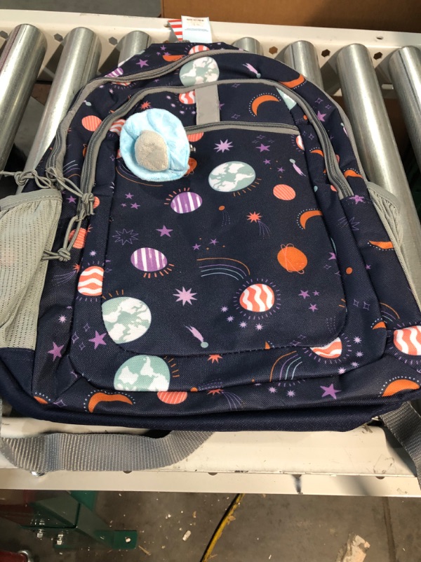 Photo 1 of Classic Kids Backpack Navy Space - Cat
