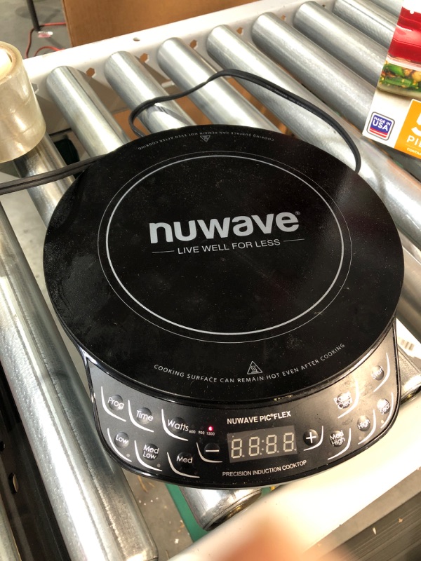 Photo 2 of *FOR PARTS* *NONFUNCTIONAL* NUWAVE Gold Precision Induction Cooktop, 900, and 1500 Watts, 12” Heat-Resistant Cooking Surface 