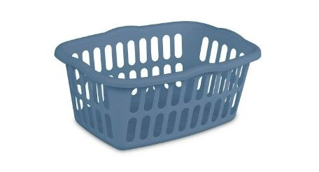 Photo 1 of 1.5bu Laundry Basket Blue - Room Essentials™