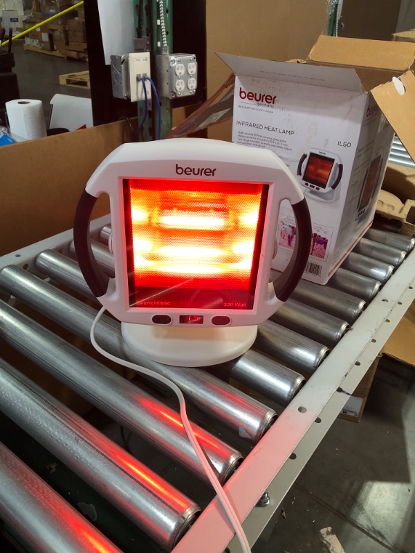 Photo 2 of Beurer IL50 Infrared Heat Lamp, Red Light Heat Device (Portable),