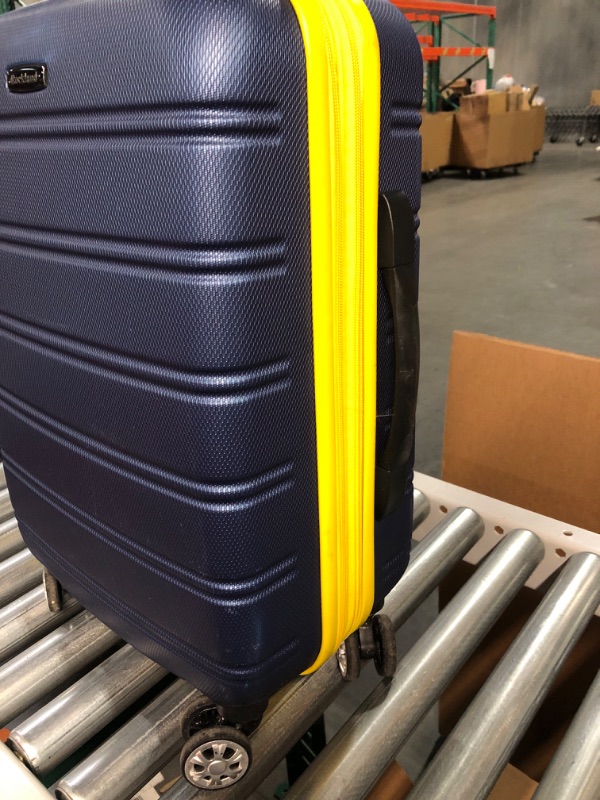 Photo 4 of * USED * Rockland Melbourne Hardside Expandable Spinner Wheel Luggage, Grey, Carry-On 20-Inch Carry-On 20-Inch Grey