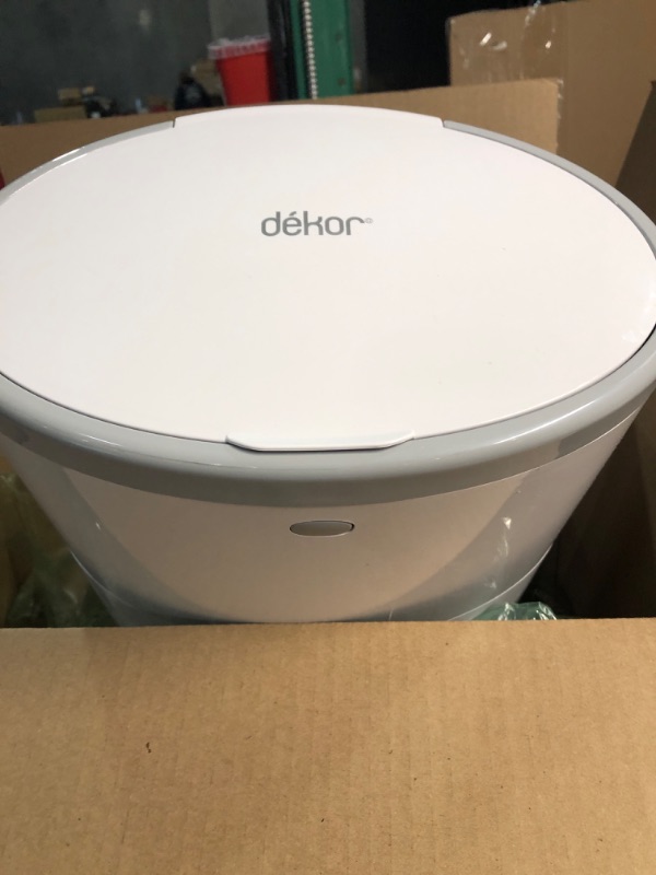 Photo 2 of Dekor Classic Hands-Free Diaper Pail | White 