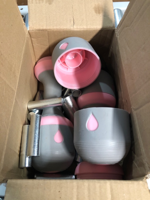 Photo 2 of * USED * Nice C Womens Weights, Adjustable Dumbbells, Hand Weights Neoprene 10-in-1 Options, Non-Slip, All-Purpose, Home, Gym, Office 4.5 lb Pair PINK 