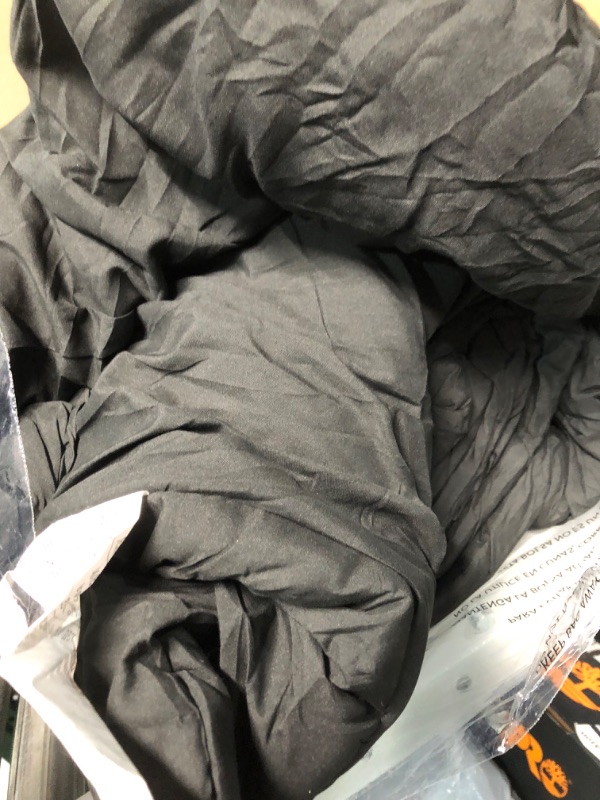 Photo 3 of  Bedding All Season 250 GSM Comforter - Soft Down Alternative Comforter  (Full/Queen, Black) 