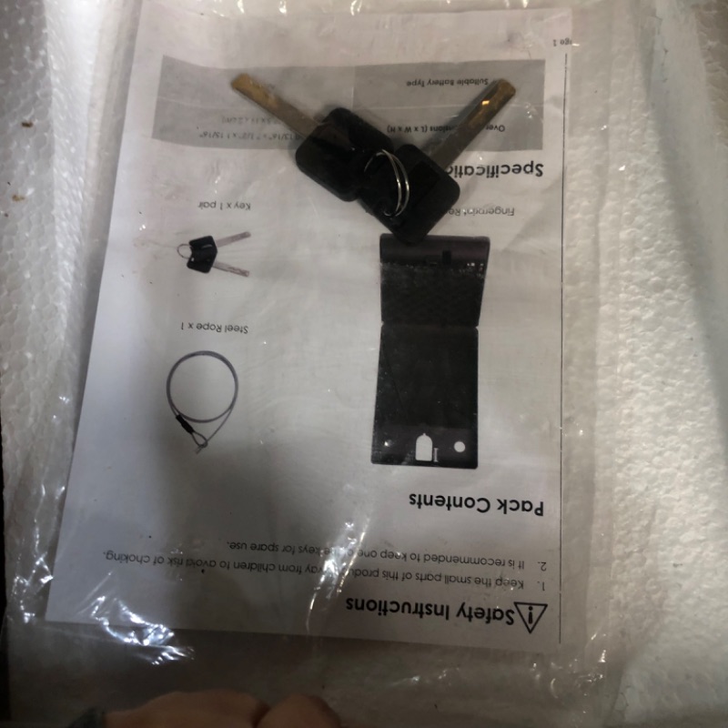 Photo 3 of **SEE NOTES**
BARSKA Biometric Compact Portable Safe , Black