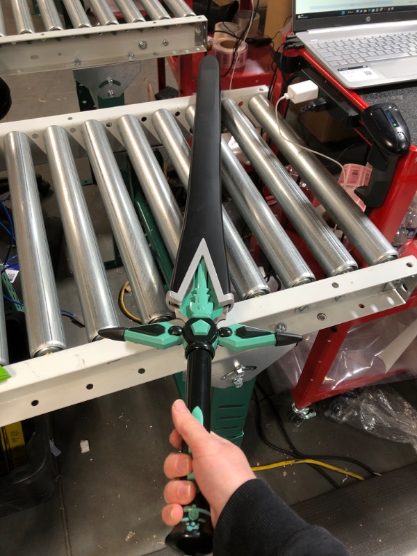 Photo 1 of Sword fort Carbon Steel SAO Kirito Sword Real Metal Handmade Katana Anime Cosplay Props,Stainless Steel (Dark Repulsor/Elucidator/Night Sky/Blue Rose/Radiant Light)