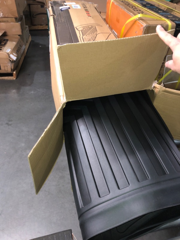 Photo 4 of YITAMOTOR Cargo Mats Compatible with 2020-2023 Tesla Model Y, Cargo Liner Custom Fit Black TPE Trunk Liner