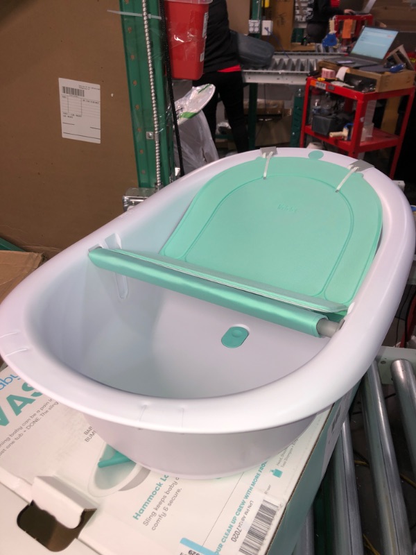 Photo 2 of 4-in-1 Grow-with-Me Bath Tub by Frida Baby Transforms Infant Bathtub 