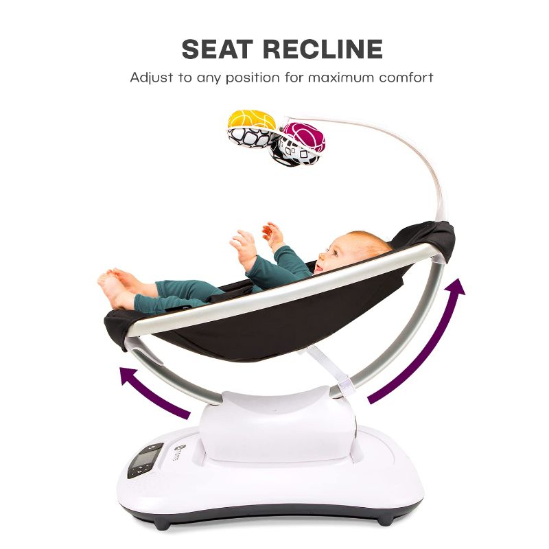 Photo 4 of ( READ NOTES) 4moms mamaRoo 4 Multi-Motion Baby Swing + Safety Strap Fastener Black (READ NOTES) 