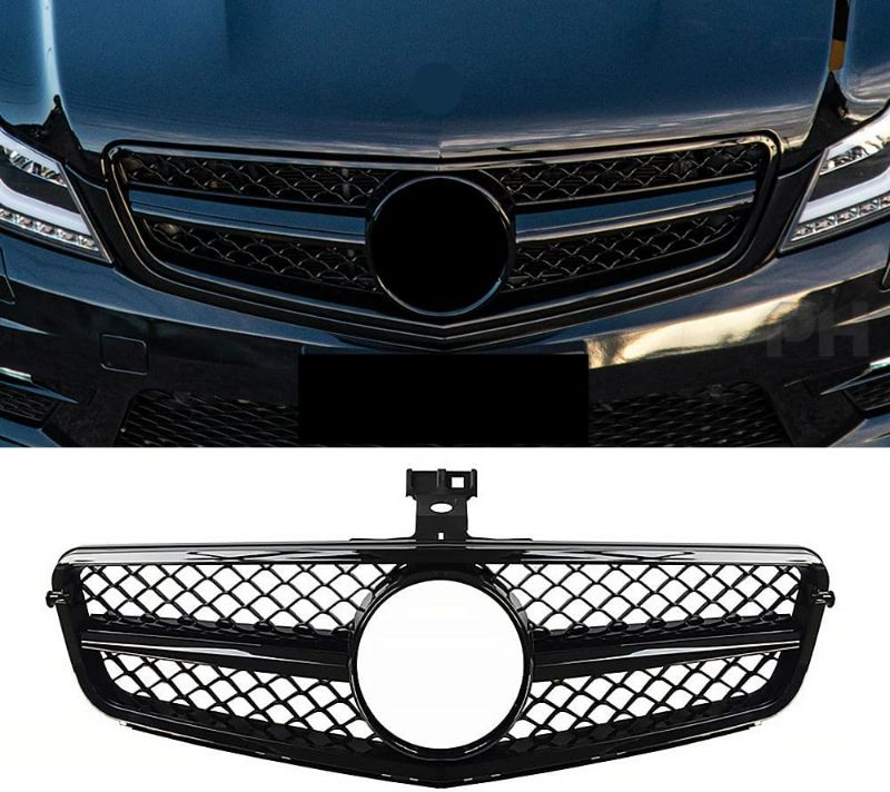 Photo 1 of (READ NOTES) SNA W204 Grill, Front Grille for Mercedes Benz 2008-2014 C-class C300 C250 C350 (Chrome Diamond)