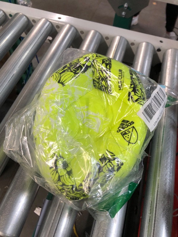 Photo 2 of (READ NOTES) adidas Unisex-Adult MLS Training Ball CLUB Solar Yellow/Black 5