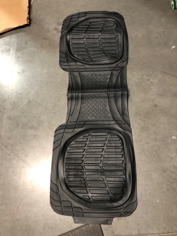 Photo 2 of Motor Trend PRO920 Premium FlexTough Deep Dish Complementary Rubber Rear Floor Mats Black