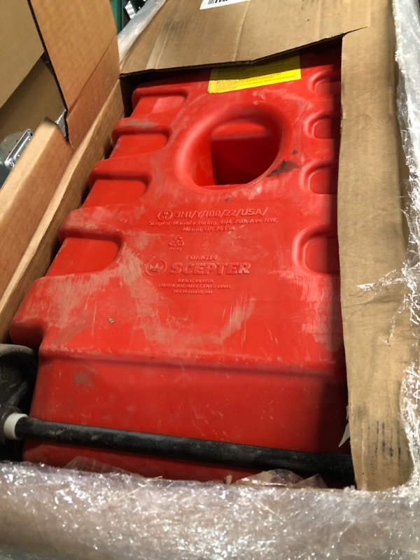 Photo 2 of Scepter FDMG141 14 Gallon Flo-N-Go Duramax Fuel Caddy, Red