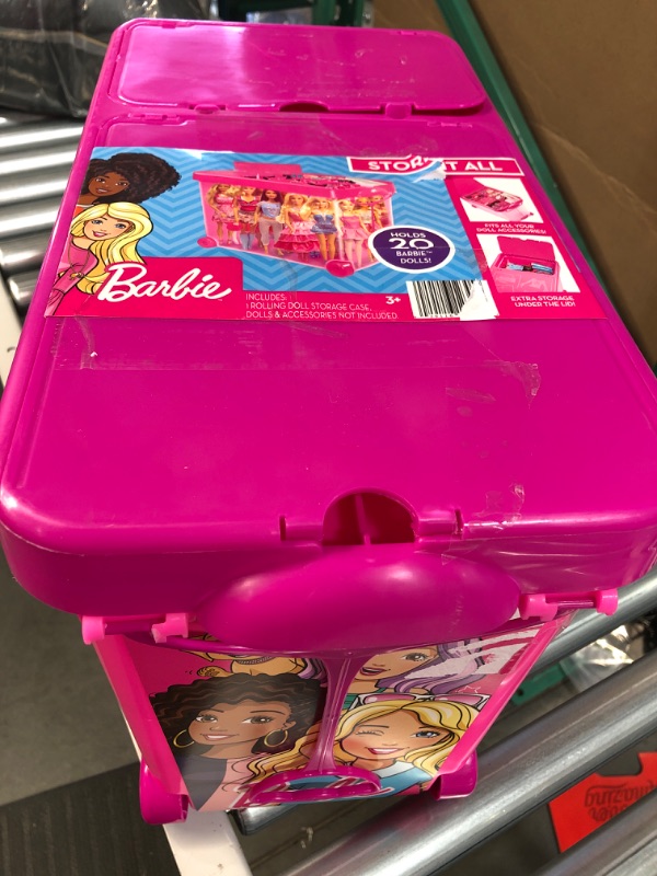 Photo 2 of barbie rolling doll storage case