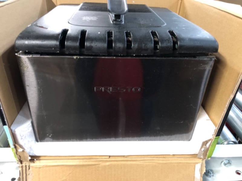 Photo 2 of [USED/DAMAGE] Presto Stainless Steel Dual Basket Pro Deep Fryer