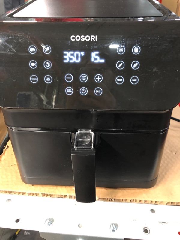 Photo 4 of COSORI Pro II Air Fryer Oven Combo, 5.8QT Max Xl Large Cooker - Safe Detachable Square Basket Pro ? BLACK