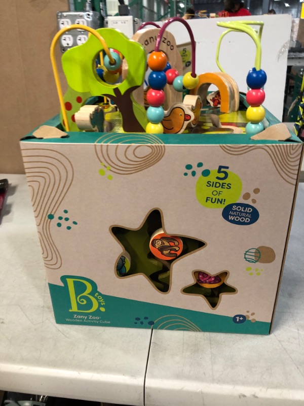 Photo 4 of B. Zany Zoo Wooden Activity Cube for Children Ages 1 to 3