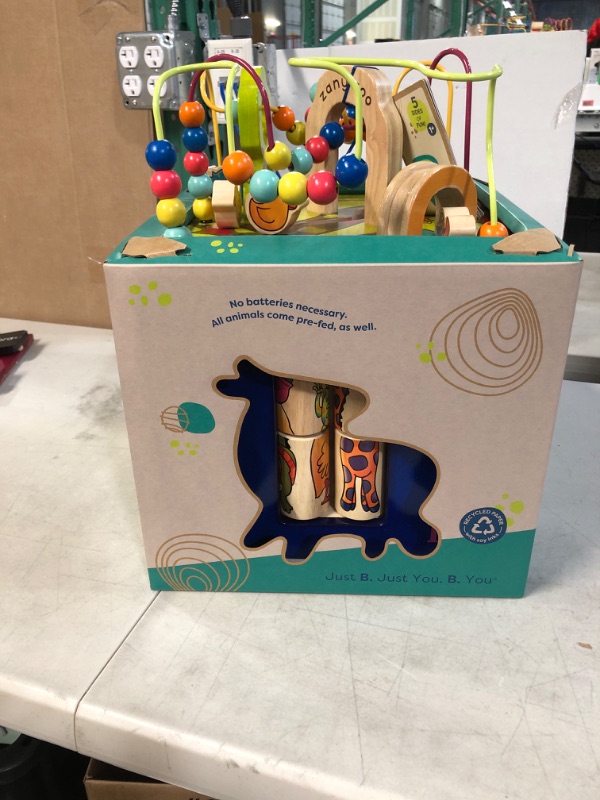 Photo 2 of B. Zany Zoo Wooden Activity Cube for Children Ages 1 to 3