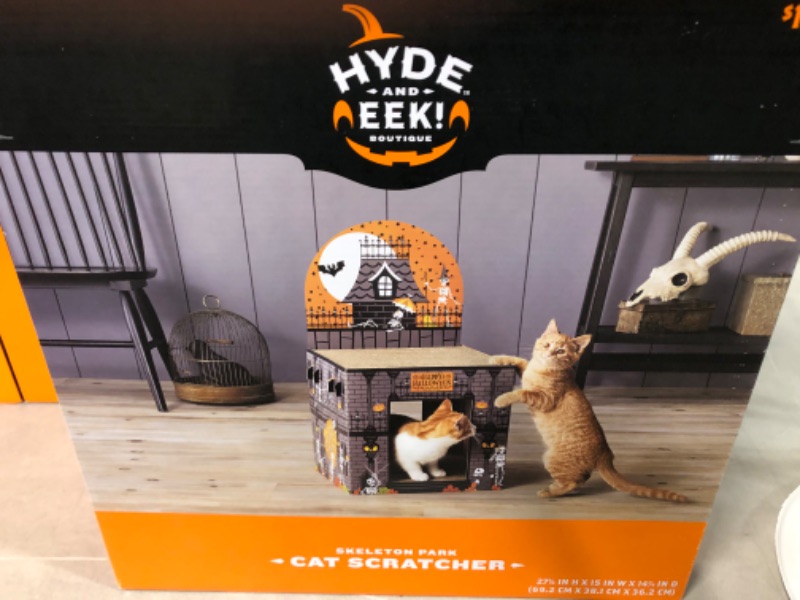 Photo 2 of Halloween Double Decker Skeleton Park Cat Scratcher - Hyde &#38; EEK! Boutique&#8482;